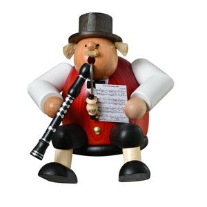 KWO Musician with Clarinet - 5.9" - Incense Smoker