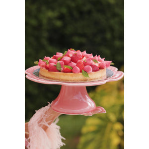 Bordallo Pinheiro Cabbage Pink Cake Stand 31 Cm/ 12"