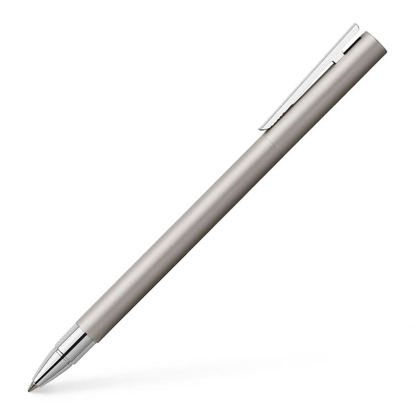 Load image into Gallery viewer, Faber-Castell NEO Slim Rollerball Pen, Matte Stainless Steel
