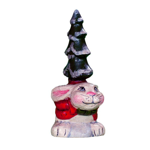 Load image into Gallery viewer, Vaillancourt Folk Art - Christmas Bunny - Chalkware Figurine
