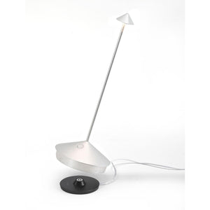 Zafferano Pina Pro Table Lamp - Silver Leaf