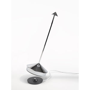 Zafferano Pina Pro Table Lamp - Glossy Chrome