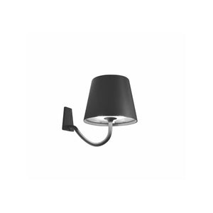 Zafferano Poldina Pro Wall Lamp W/Mounting Bracket - Dark Grey