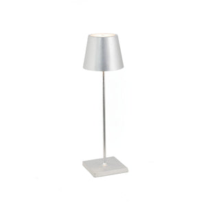 Zafferano Poldina Pro Table Lamp - Silver Leaf