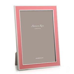 Addison Ross Coral Enamel & Silver Frame - 5 x 7 in