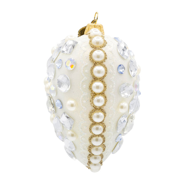 Load image into Gallery viewer, Jay Strongwater Bejeweled Opal Heart Ornament
