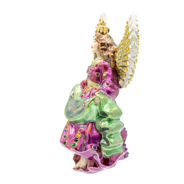 Load image into Gallery viewer, Jay Strongwater Silent Night Angel Ornament
