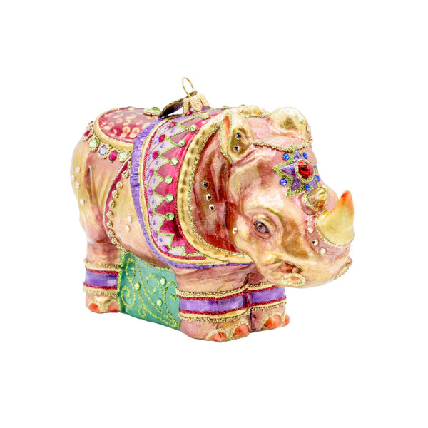 Load image into Gallery viewer, Jay Strongwater Elegant Rhino Ornament
