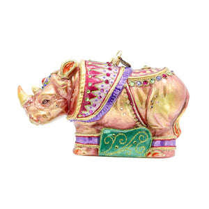 Jay Strongwater Elegant Rhino Ornament