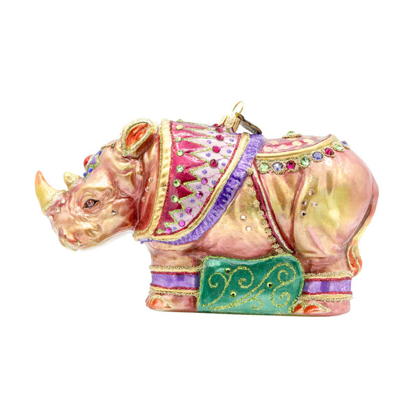 Load image into Gallery viewer, Jay Strongwater Elegant Rhino Ornament
