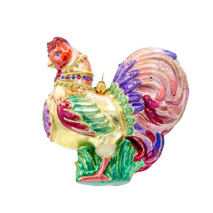 Jay Strongwater Lavish Rooster Ornament