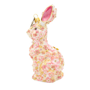 Jay Strongwater Pink Floral Hopper Ornament