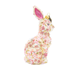 Jay Strongwater Pink Floral Hopper Ornament