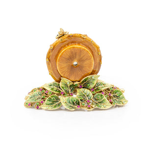 Jay Strongwater Mayfair Leaf And Bee Clock