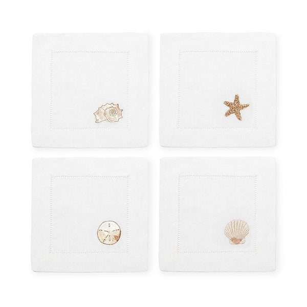 Load image into Gallery viewer, Sferra Beachcomber - 6" Cocktail Napkin, Set Of 4
