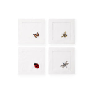 Sferra Insetti - Set of 4 - Cocktail Napkins