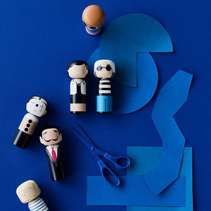 Lucie Kaas Sketch.inc - Kokeshi Doll - Andy, H21.5 cm Large