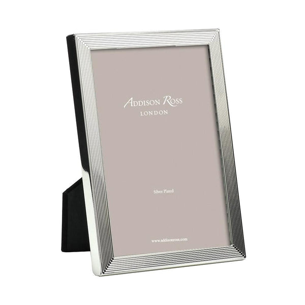 Load image into Gallery viewer, Addison Ross Grooved Silver Plate Photo Frame - 8 x 10 in
