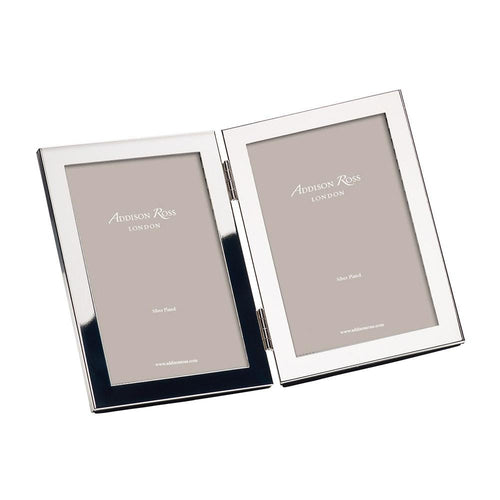 Addison Ross Classic Silver Plated Double Photo Frame - 8 x 10 in Double