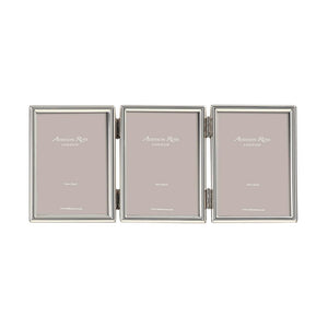 Addison Ross Fine Edged Silver Triple Photo Frame - 2 x 3 in