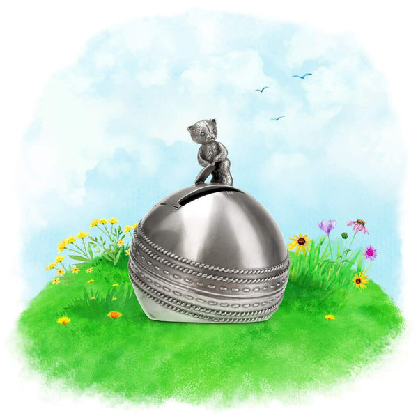 Load image into Gallery viewer, Royal Selangor Teddy Bears' Picnic Sports Day Cricket Coin Box
