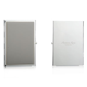 Addison Ross Chiffon & Silver Plate Travel Frame - 2 x 3 in - Double Frame