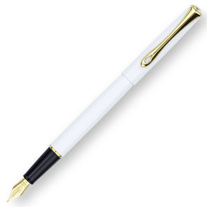 Diplomat Traveller Snowwhite Gold Fountain Pen