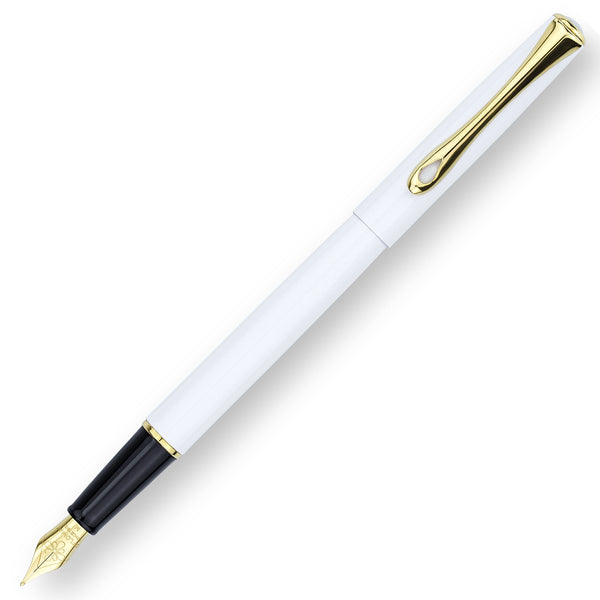 Load image into Gallery viewer, Diplomat Traveller Snowwhite Gold Fountain Pen
