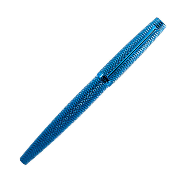 Load image into Gallery viewer, Diplomat Viper Blue Guilloche(Blue) Fountain Pen
