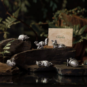 Royal Selangor Woodland Place Card Holder Set