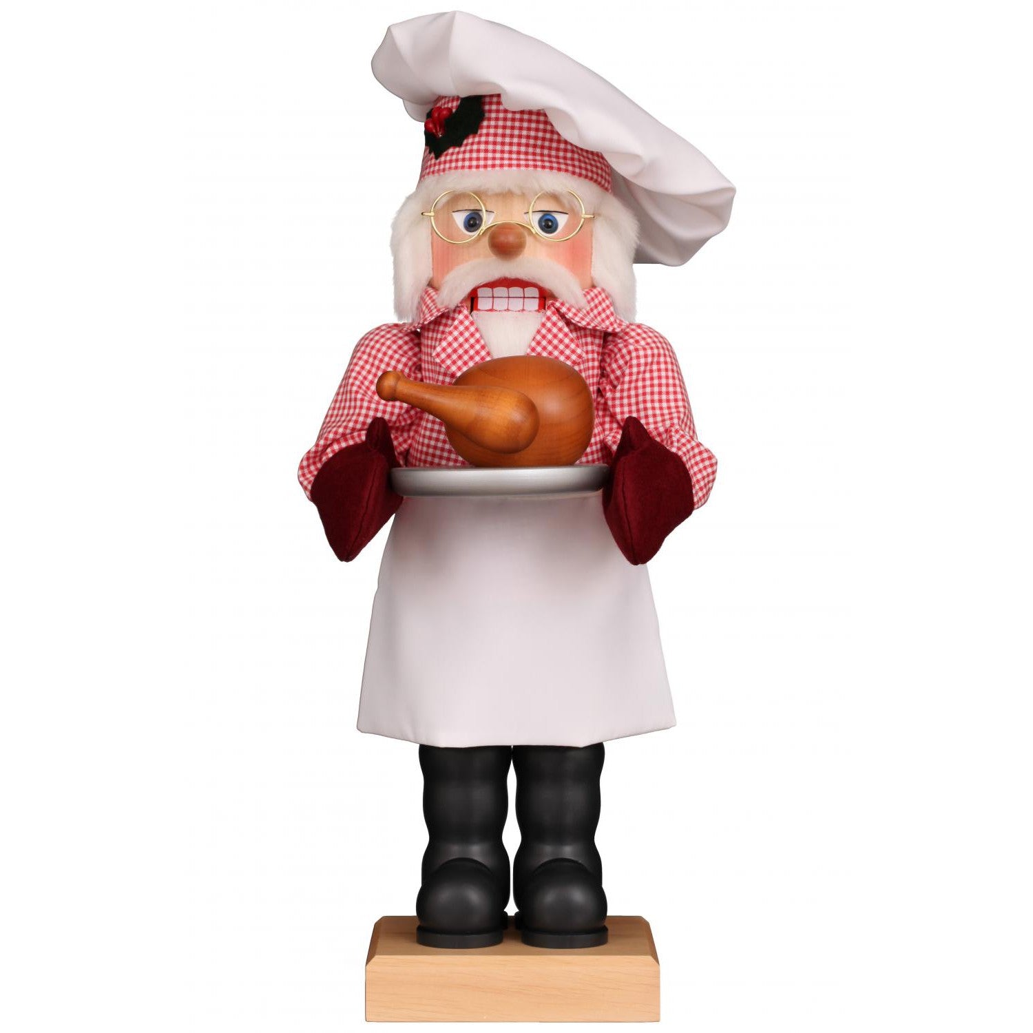 Christian Ulbricht Nutcracker - Chef Santa With Turkey - Thumbnail 2