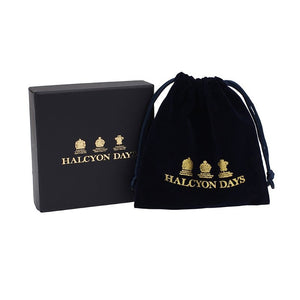 Halcyon Days "Golf Club Cream & Gold" Bangle