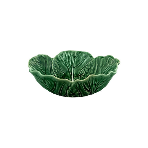 Bordallo Pinheiro Cabbage - Bowl 27 oz - Individual Salad Bowl Green, set of 2