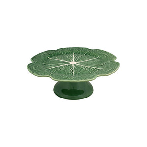 Bordallo Pinheiro Cabbage - Cake Stand 12" Green
