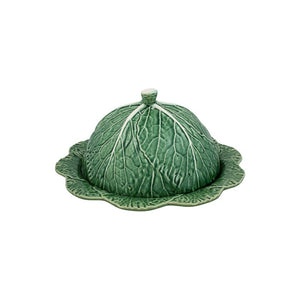 Bordallo Pinheiro Cabbage - Cheese Tray With Lid Green