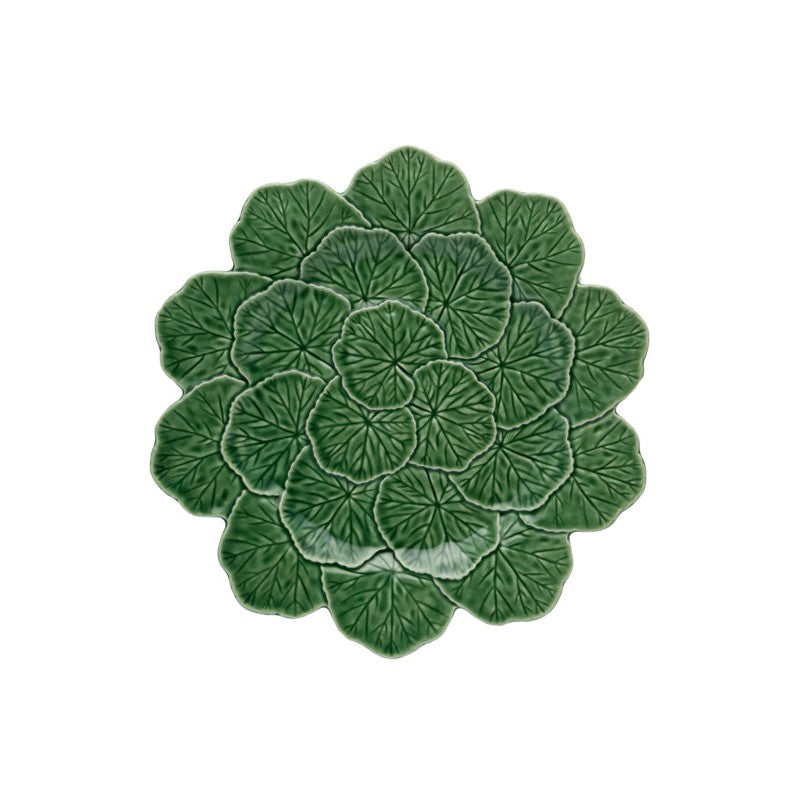 Bordallo Pinheiro Geranium - Charger Plate Green, set of 2