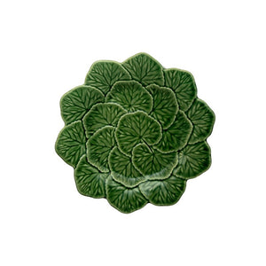 Bordallo Pinheiro Geranium - Dessert Plate 22 Green, set of 4