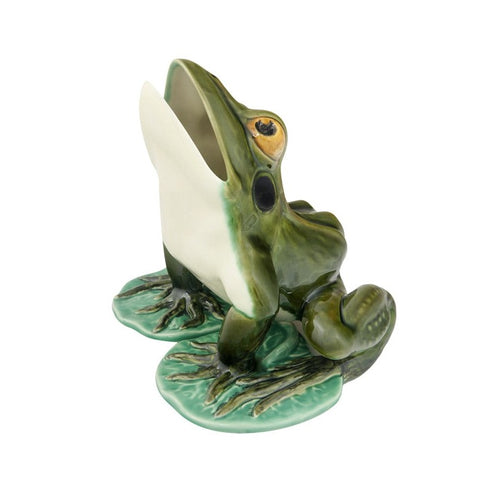 Bordallo Pinheiro Frogs - Large Frog With Open Mouth