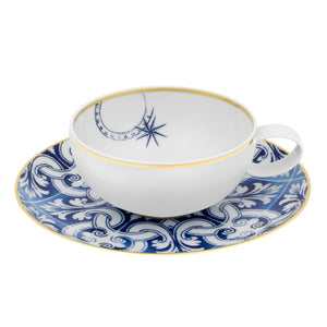 Vista Alegre Transatlantica - Tea Cup And Saucer, set of 4