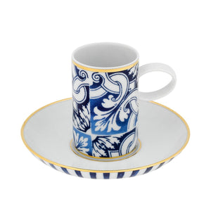 Vista Alegre Transatlantica - Coffee Cup & Saucer, set of 4