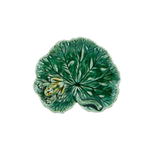 Bordallo Pinheiro Countryside Leaves - Gerarium Leaf With Frog 13 , Set of 4