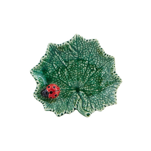 Bordallo Pinheiro Countryside Leaves - Ragwort Leaf Hit Ladybug 15, Set of 4