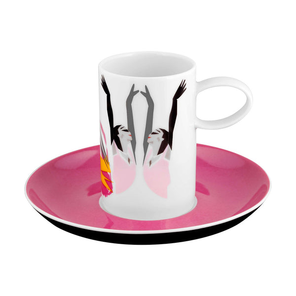 Load image into Gallery viewer, Vista Alegre Tchaikovs - Set 4 Coffee Cups &amp; Saucers
