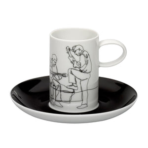 Vista Alegre Fado - Set 4 Coffee Cups & Saucers