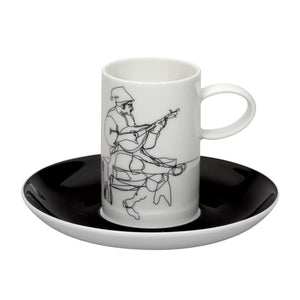 Vista Alegre Fado - Set 4 Coffee Cups & Saucers