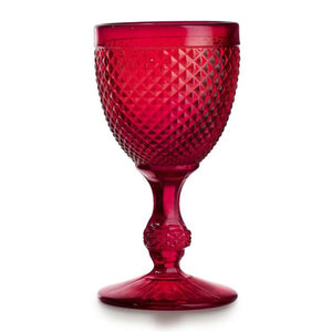Vista Alegre Bicos - Set Of 4 Water Goblets Red