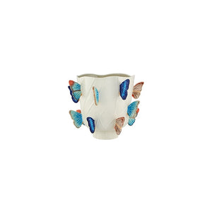 Bordallo Pinheiro Cloudy Butterflies By Cláudia Schiffer - Vase 11"