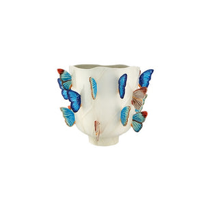 Bordallo Pinheiro Cloudy Butterflies By Cláudia Schiffer Vase 16"