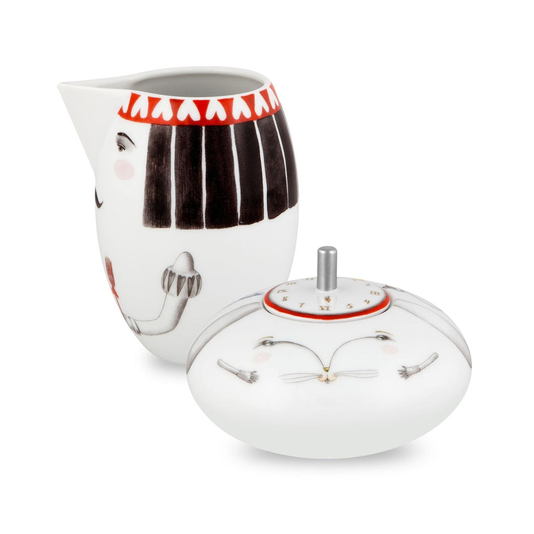 Vista Alegre Tea With Alice - Set Sugar Bowl & Milk Jug (Gift Box)