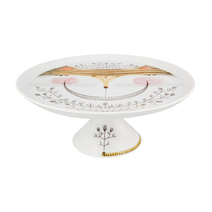 Vista Alegre Tea With Alice - Footed Cake Plate 01 (Gift Box)